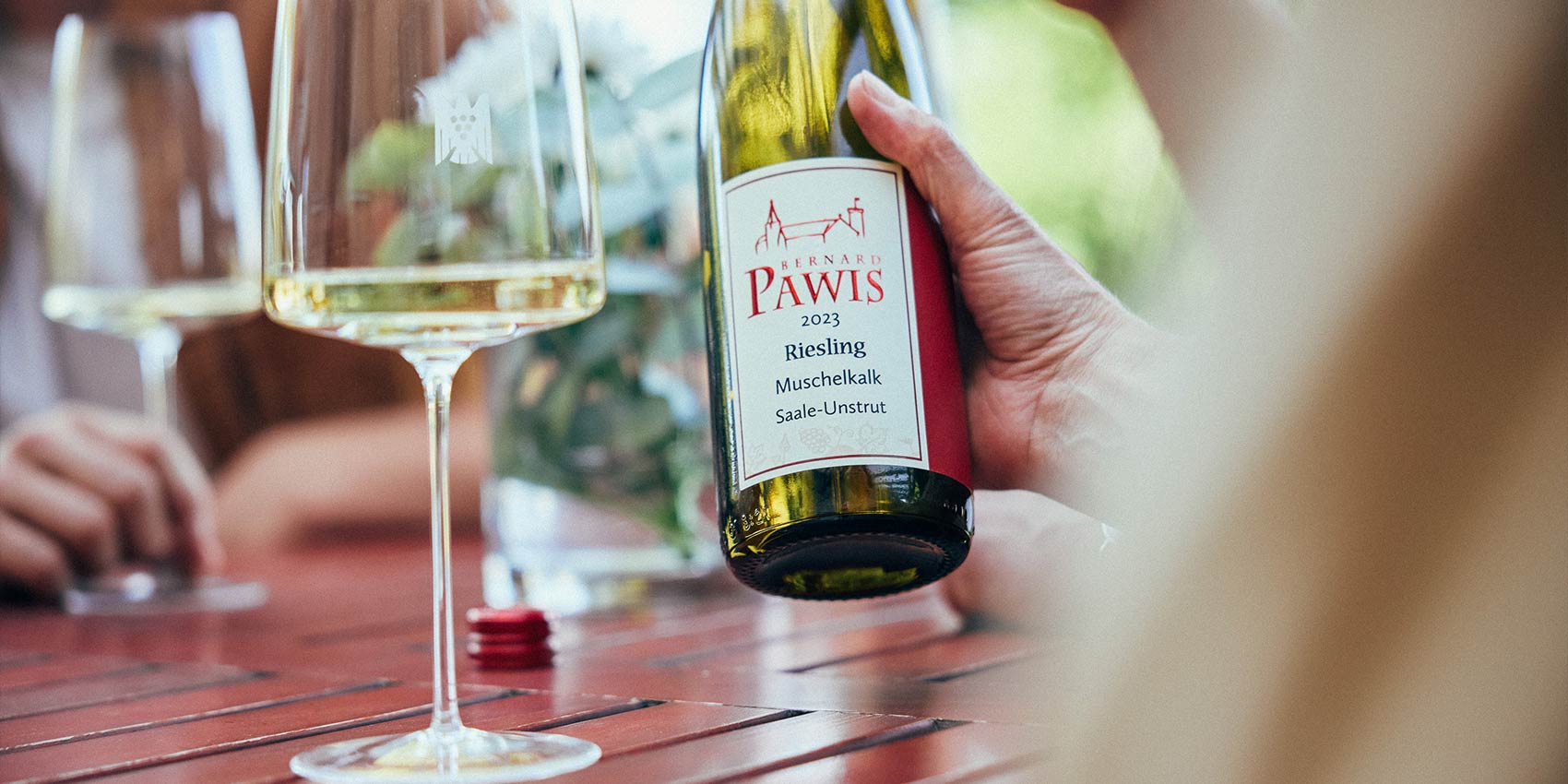 Weinflasche Riesling